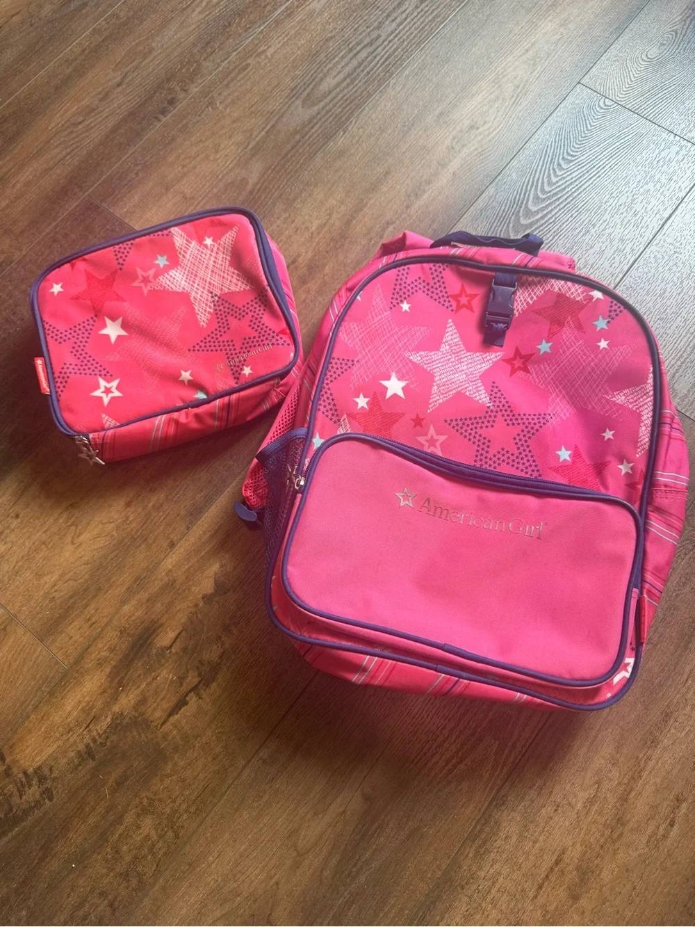 American Girl Backpack and Lunch Bag 16” by 12”